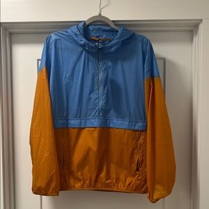Prana NWT Blue and Orange Windbreaker Jacket